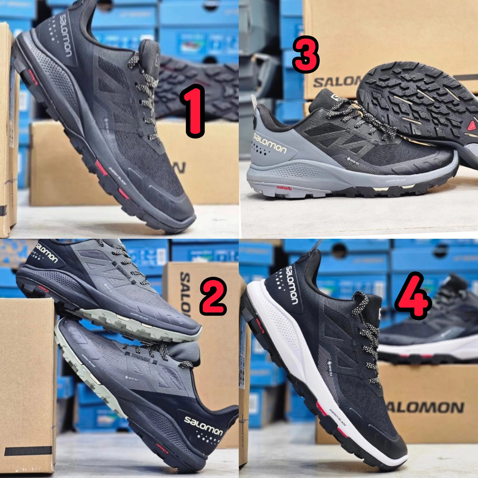 کتونی ویتنامی سالامون / وارداتی ویتنام / سایز ۴۰ تا ۴۵ / فروش بصورت عمده و تک / Salomon Outpulse GTX Vietnam L47297100 - 40