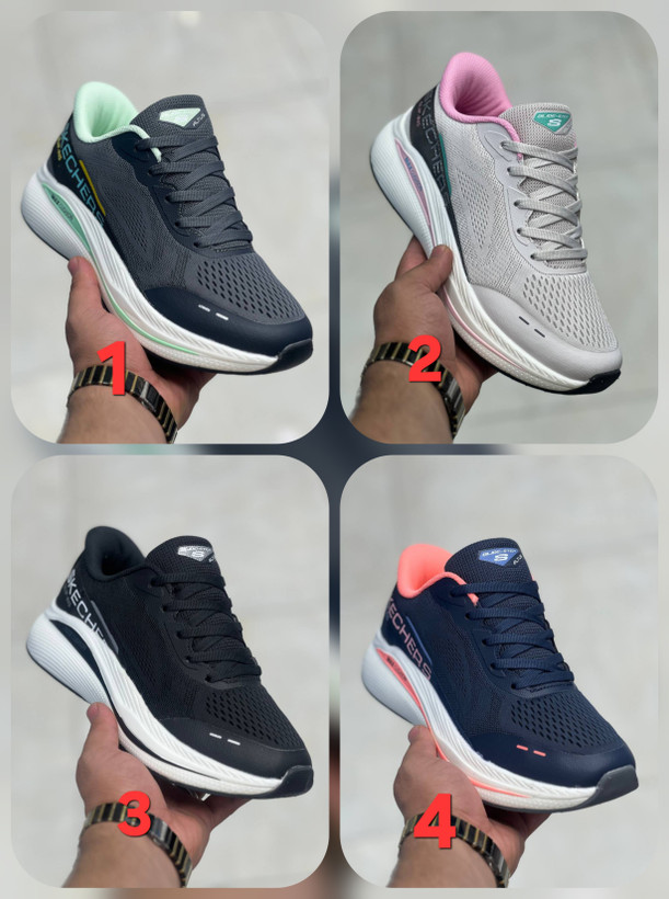 کتونی اسکیچرز سایز 37تا40 تنوع در 4 رنگ جذاب وارداتی ویتنام .skechers max cushioning