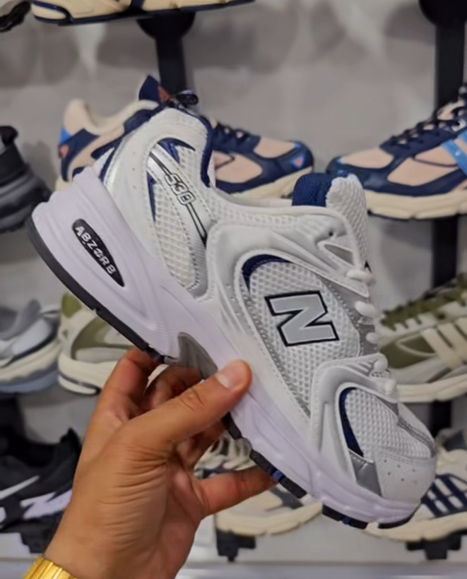 کتونی نیوبالانس 530 / سایز 36 تا45 ست مردانه -زنانه باسایزبندی کامل کیفیت مستر newbalance 530