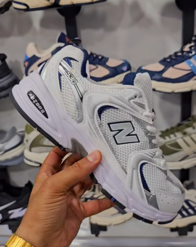 کتونی نیوبالانس 530 / سایز 36 تا45 ست مردانه -زنانه باسایزبندی کامل کیفیت مستر newbalance 530