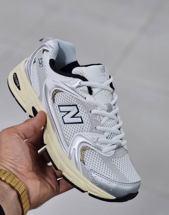 کتونی نیوبالانس 530 / سایز 36 تا45 ست مردانه -زنانه باسایزبندی کامل کیفیت مستر newbalance 530