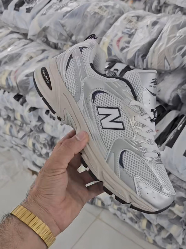 کتونی نیوبالانس 530 / سایز 36 تا45 ست مردانه -زنانه باسایزبندی کامل کیفیت مستر newbalance 530