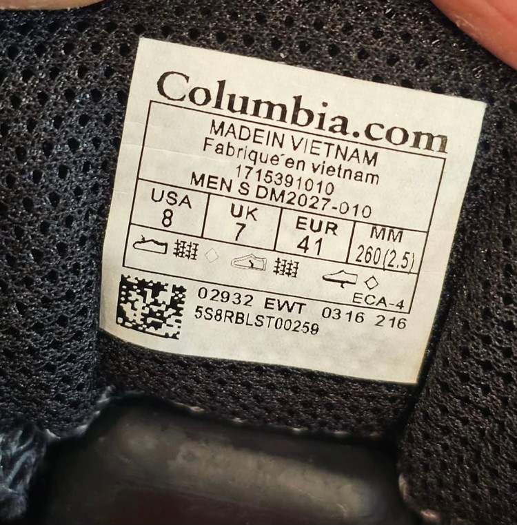 کفش کلمبیا اصل ویتنام