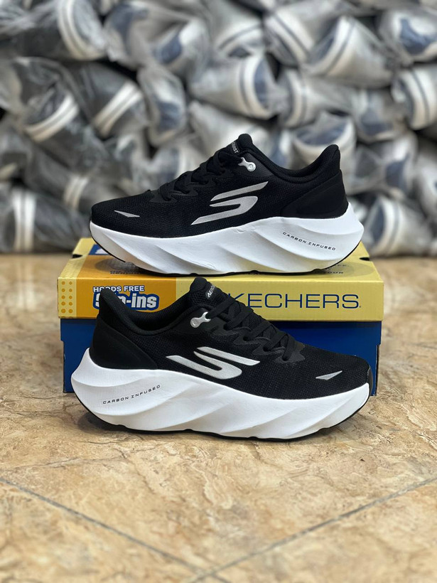 کتونی رانینگ و پیاده روی اسکیچرز مدل Skechers Aeru Burst / ست زنانه و مردانه / کیفیت مستر / سایز 37 38 39 40 41 42 43 44 45