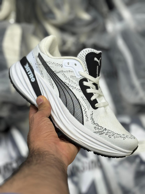 کتونی ویتنامی پوما نیترو مگنیفای puma nitro magnify کوالیتی A باجعبه بارکد دار سایز : 40 41 42 43 44 45