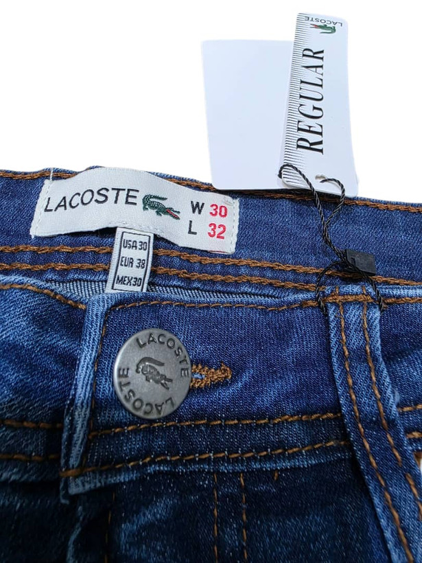 شلوار لی اورجینال لاگوست lacoste سایز بندی ۴۰ تا ۵۰