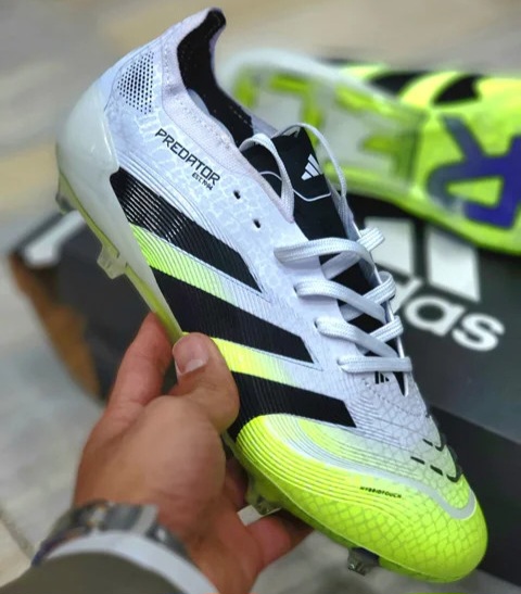 کفش فوتبال استوک دار چمنی آدیداس پردیتور الیت میخی Adidas Predator Elite AG / ساخت ویتنام / سایز۴۰ الی ۴۵ / فروش تکی و عمده / ضمانت و کیفیت کالا