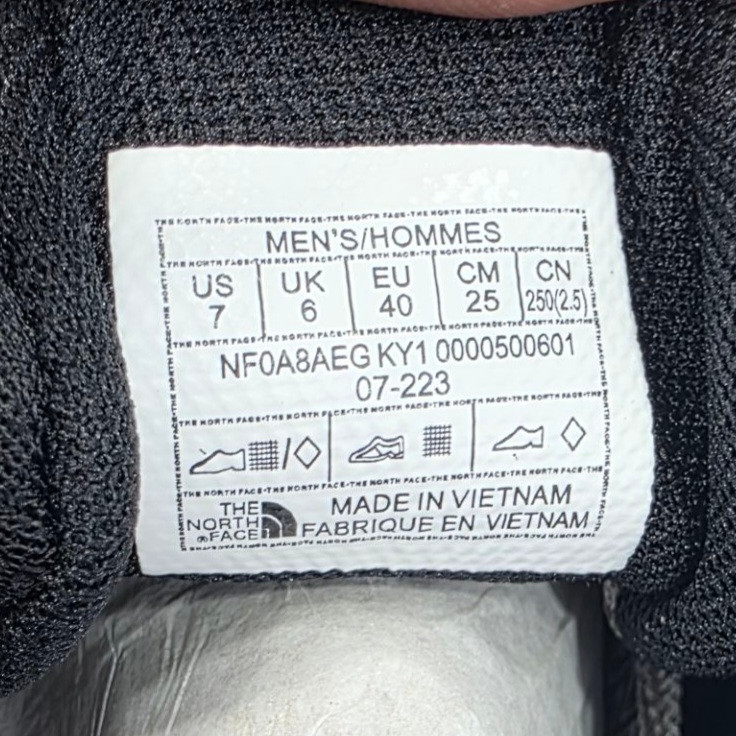 کتونی تریل رانینگ ویتنام نورث فیث the north face / ضد آب و گورتکس / زیره ویبرام / طبیعتگردی و شهری / ضمانت کیفیت کالا / سایز ۴۰ الی ۴۵
