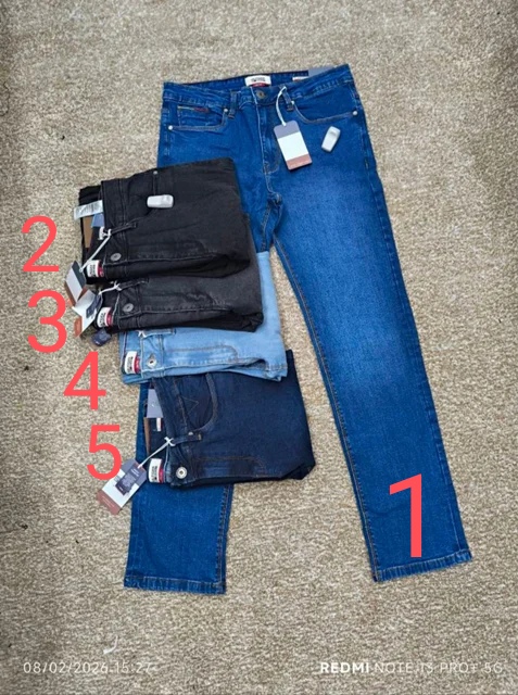 شلوار لی مردانه اورجینال تامی هیلفیگر | Tommy Hilfiger Men’s Original Jeans / سایز 40 الی 48/ قد 108 تا 110
