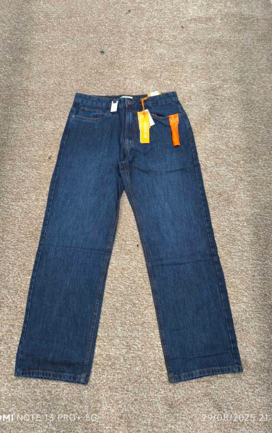 شلوار جین مردانه مامفیت Pull&Bear اصل | استریت استایل اورجینال Men’s Mom Fit Jeans / سایز ایرانی 40 تا 46/ قد 108 تا 110