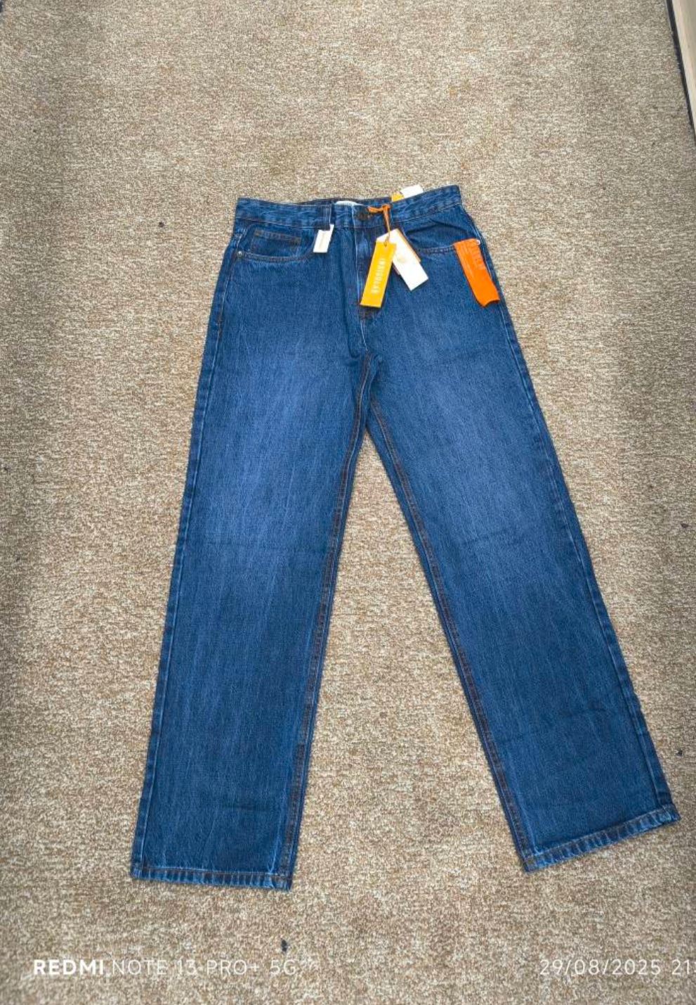 شلوار جین مردانه مامفیت Pull&Bear اصل | استریت استایل اورجینال Men’s Mom Fit Jeans / سایز ایرانی 40 تا 46/ قد 108 تا 110