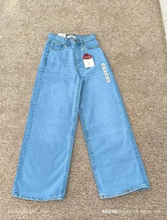 شلوار جین بگ زنانه Ladies Collection Original | شلوار Bag Jeans اورجینال /سایز 36 تا 44 ایرانی// و قد 105 تا 110/