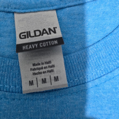 تیشرت اورجینال استوک سفارش اروپا ساخت نیکاراگوئه « GILDAN» مدل «…یقه گرد » سایز طول«۷۳» و عرض« 56» | جنس پنبه، کتان درجهیک