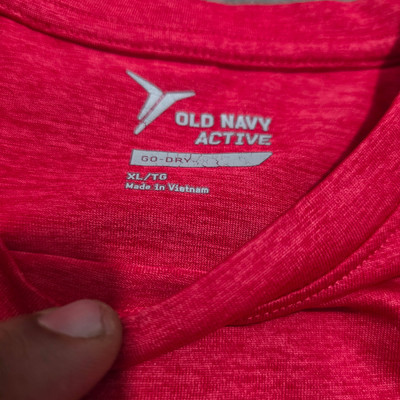 تیشرت اورجینال استوک ورزشی ویتنام اورجینال سفارش اروپا استوک برند« Oldnavy Active » مدل «…یقه گرد » سایز «طول۷۲» و عرض« ۵۹» | جنس پلی استر نرم درجهیک