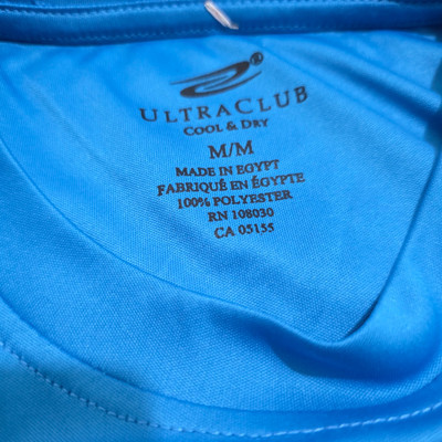 تیشرت اورجینال استوک ساخت مصر سفارش اروپا « ULTRACLUB» مدل «…یقه گرد » سایز «۶۹» و عرض« ۵۲» کد ۸ | جنس پلی استر نرم و لطیف درجه یک