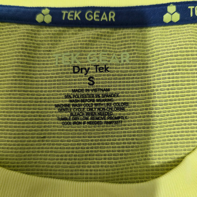 تیشرت ورزشی ویتنام اورجینال سفارش اروپا استوک برند « TEK GEAR» مدل «…یقه گرد » سایز «طول 68» و عرض« 47» کد 1 | جنس پلی استرنرم درجهیک