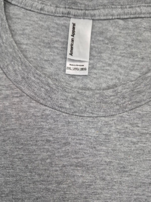 تیشرت اورجینال استوک برند « American Apparel» مدل «…یقه گرد » سایز «طول80» و عرض« 66 » کد 4 | جنس پنبهای درجهیک