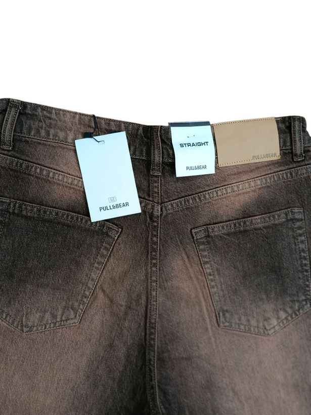 شلوار جین مام بگ پول اند بیر Pull&Bear | فیت آزاد، قد 110، استایل ترندی و راحت