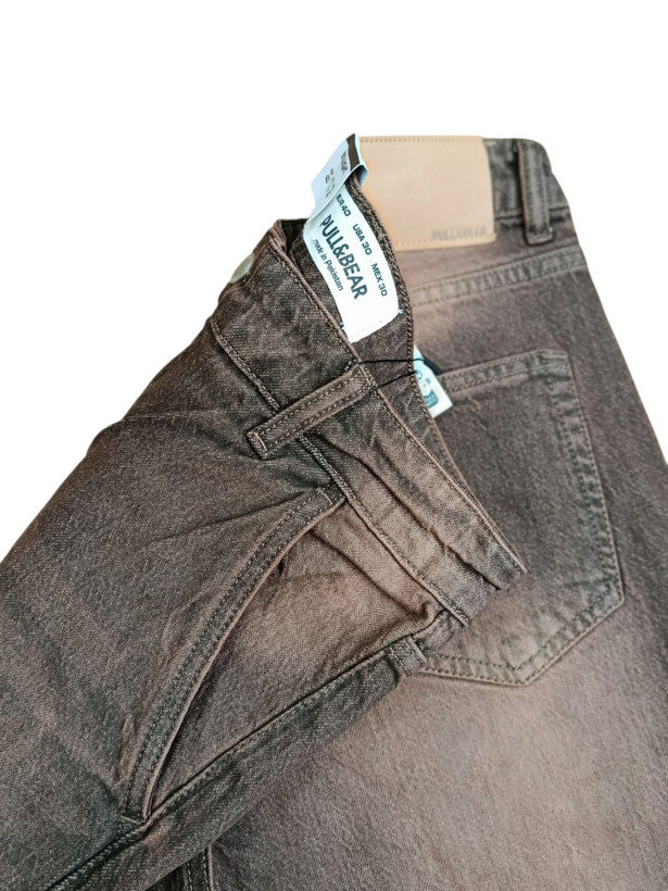 شلوار جین مام بگ پول اند بیر Pull&Bear | فیت آزاد، قد 110، استایل ترندی و راحت