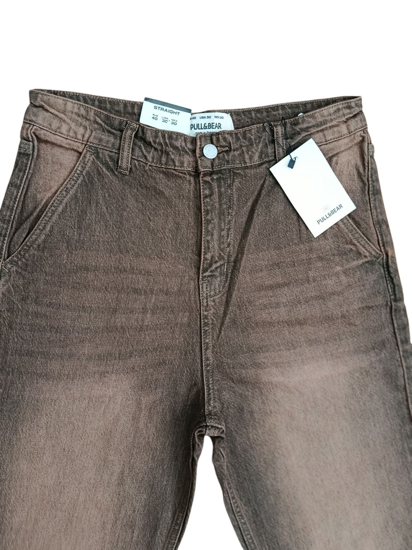 شلوار جین مام بگ پول اند بیر Pull&Bear | فیت آزاد، قد 110، استایل ترندی و راحت