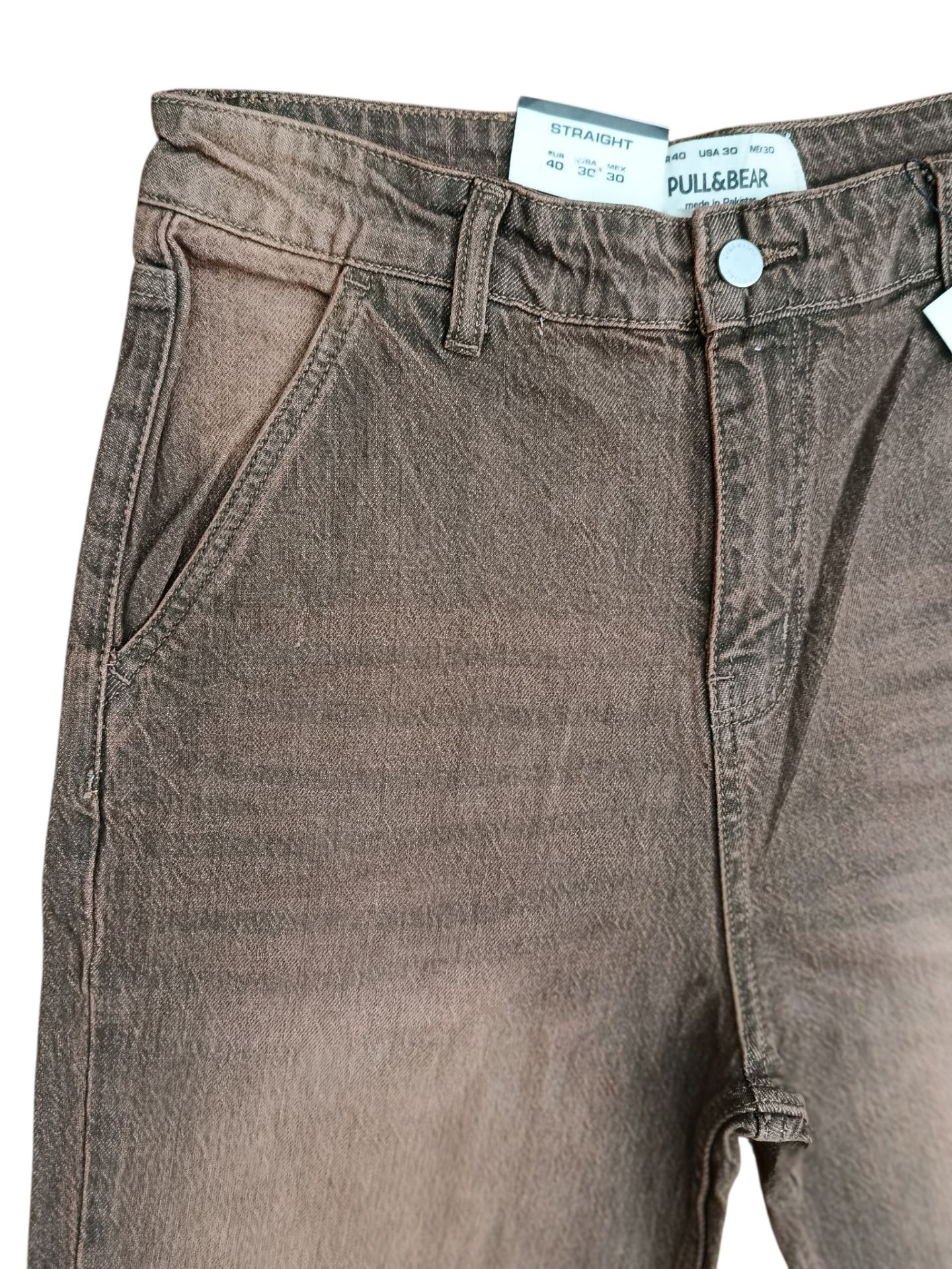 شلوار جین مام بگ پول اند بیر Pull&Bear | فیت آزاد، قد 110، استایل ترندی و راحت