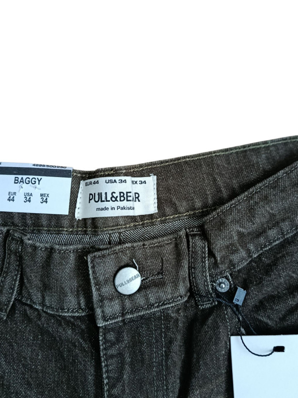 شلوار جین مام بگ پول اند بیر Pull&Bear | فیت آزاد، قد 110، استایل ترندی و راحت