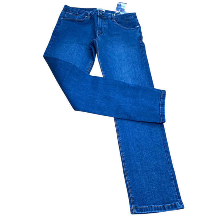 شلوار جین مردانه اورجینال Tommy Hilfiger Denim مدل راسته | جین کشی آبی | سایز 40 تا 46 | ساخت پاکستان