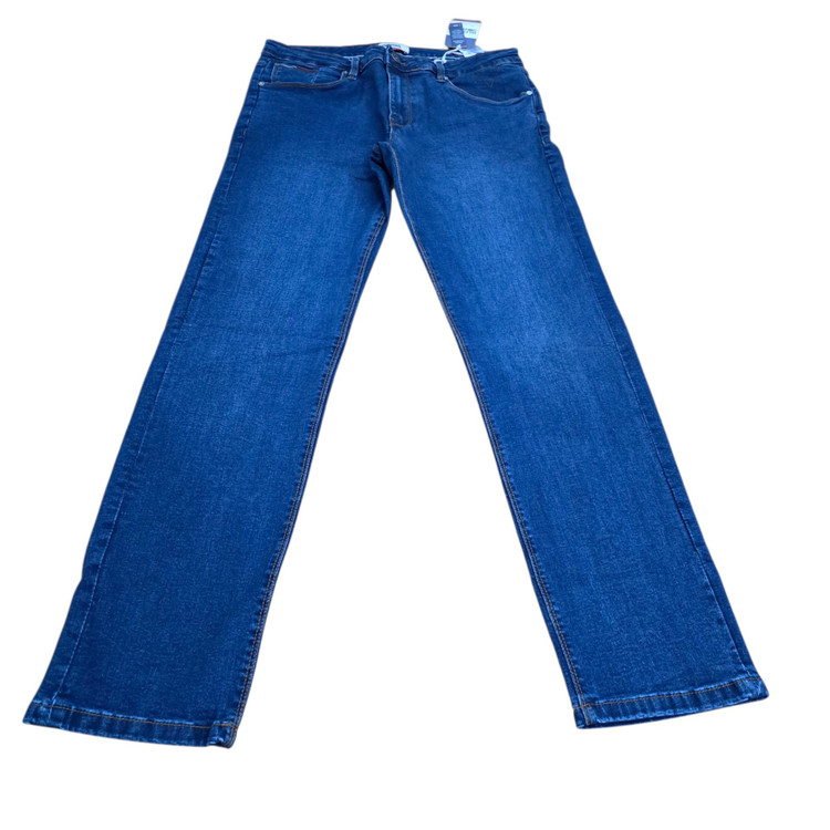 شلوار جین مردانه اورجینال Tommy Hilfiger Denim مدل راسته | جین کشی آبی | سایز 40 تا 46 | ساخت پاکستان