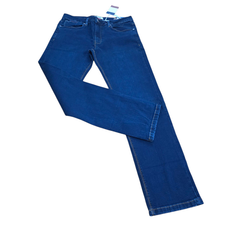 شلوار جین مردانه اورجینال Tommy Hilfiger Denim مدل راسته | جین کشی آبی | سایز 40 تا 46 | ساخت پاکستان