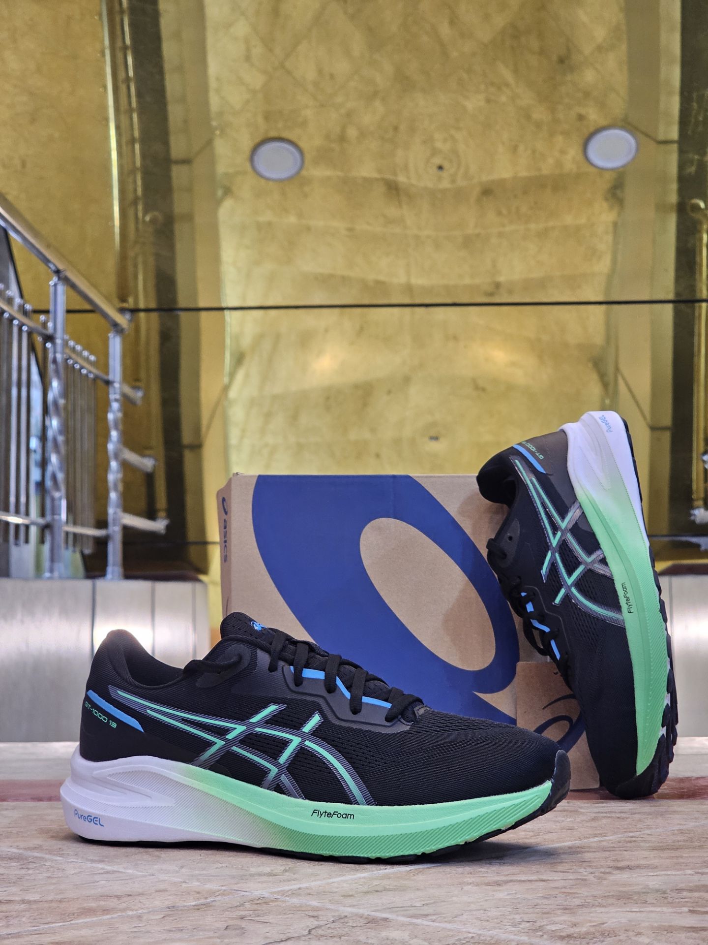 کتونی رانینگ اسیکس جی تی 1000/سایز ۳۹ الی ۴۵/ساخت ویتنام/ASICS Gt-1000 13 GTX/ضمانت کالا/فروش تک و عمده