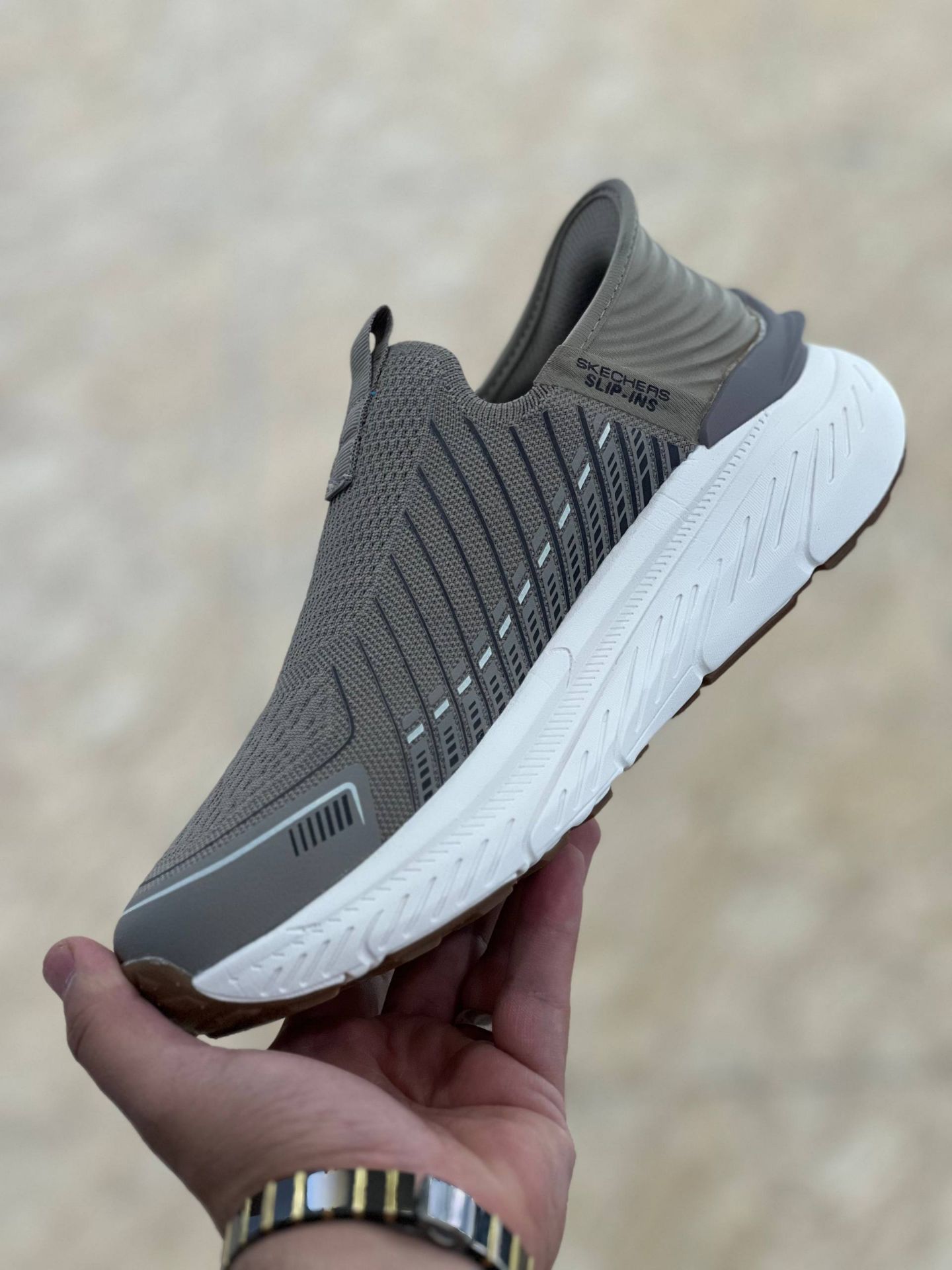 کتونی طبی اسکیچرز بدون بند/Skechers Slip Ins/سایز۴۰ الی ۴۵/ ساخت ویتنام/ضمانت کالا/فروش تک و عمده