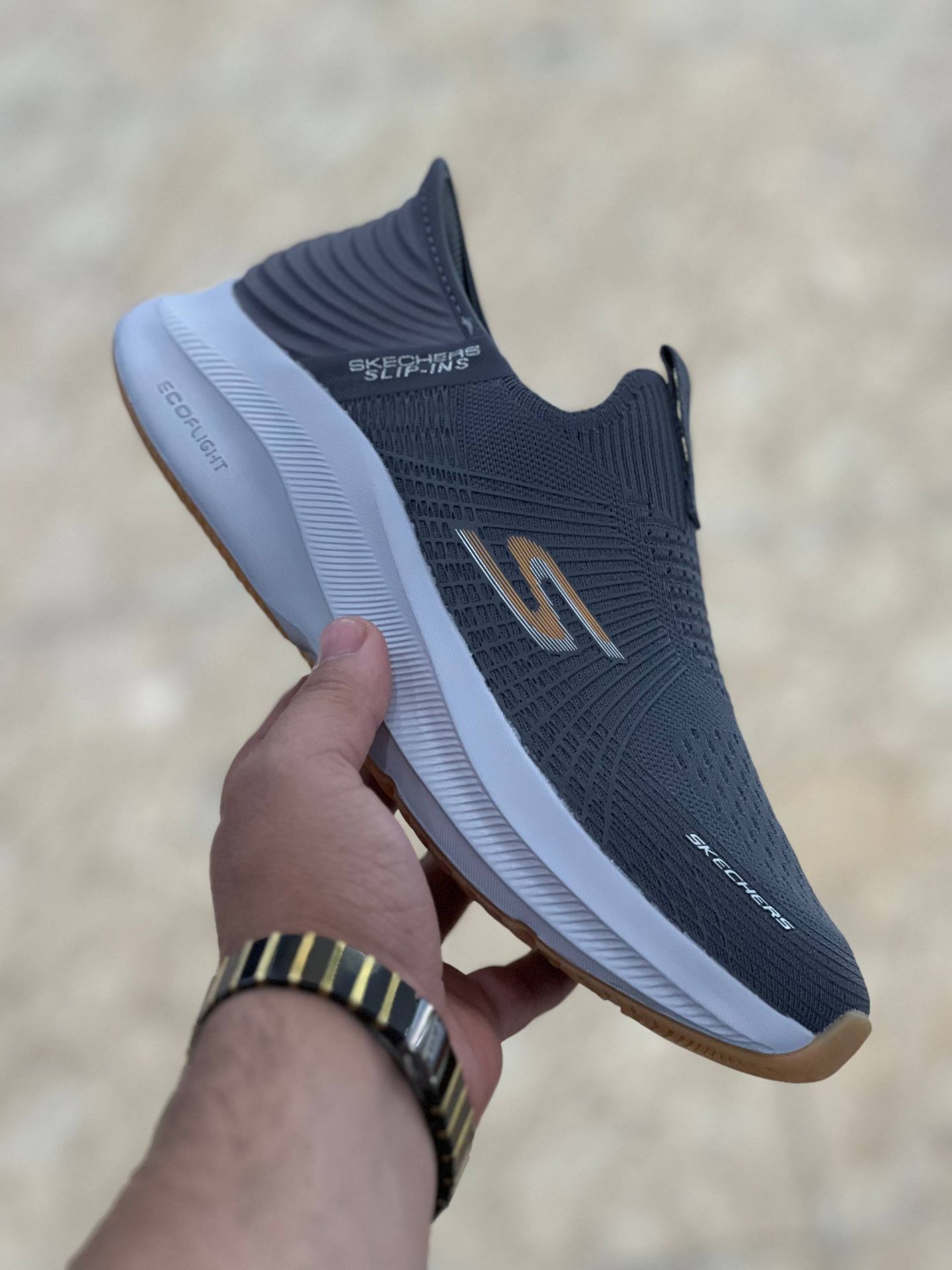 کتونی طبی مردانه اسکیچرز بدون بند/Skechers Slip Ins/سایز۴۰ الی ۴۵/ ساخت ویتنام/ضمانت کالا/فروش تک و عمده