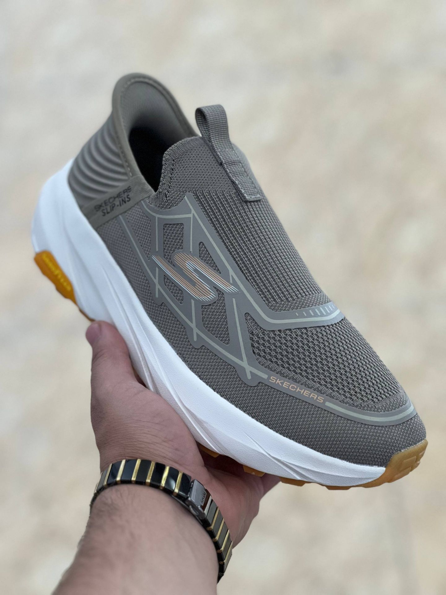 کتونی طبی مردانه اسکیچرز بدون بند/Skechers Slip Ins/سایز۴۰ الی ۴۵/ ساخت ویتنام/ضمانت کالا/فروش تک و عمده