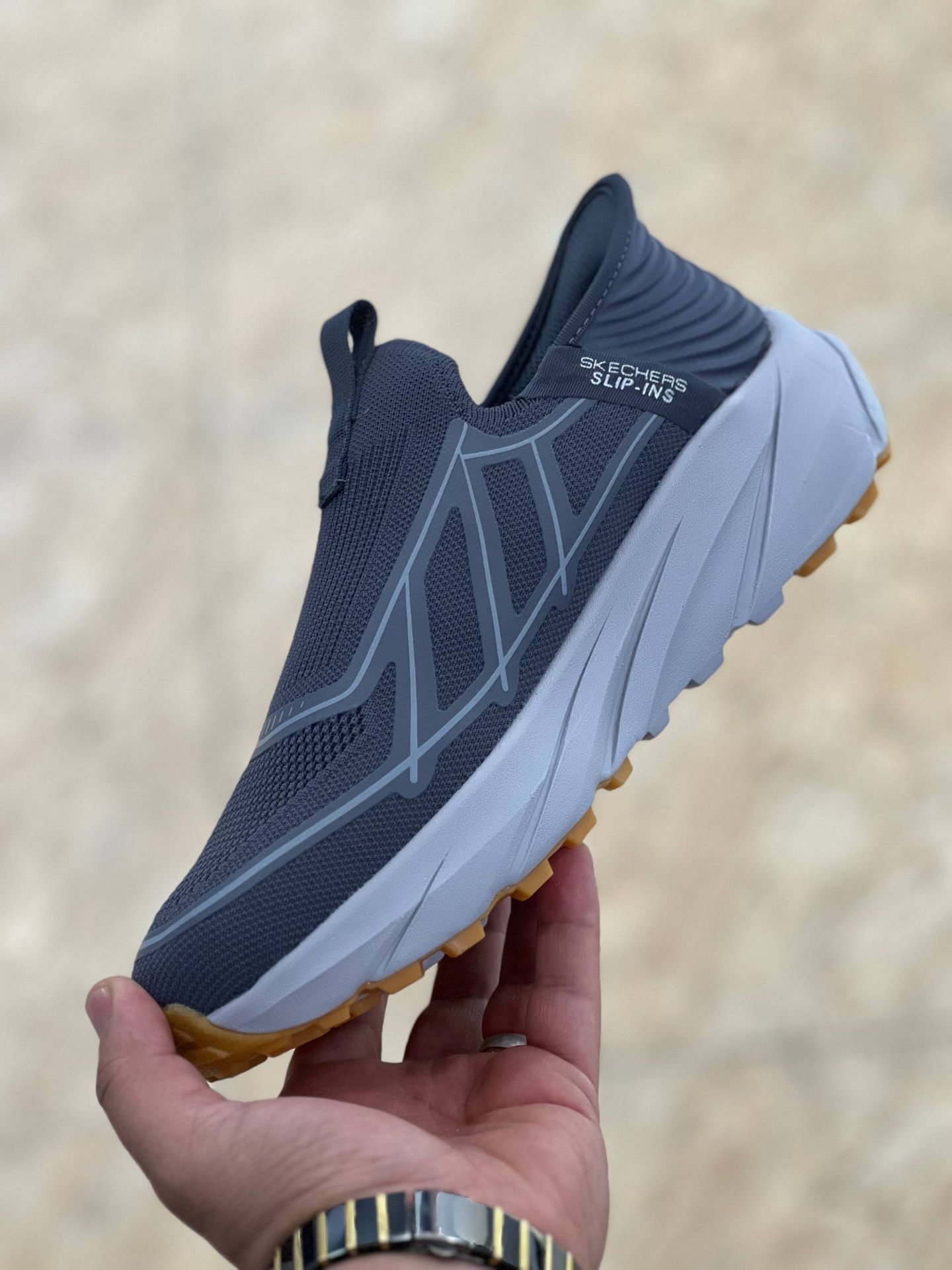کتونی طبی مردانه اسکیچرز بدون بند/Skechers Slip Ins/سایز۴۰ الی ۴۵/ ساخت ویتنام/ضمانت کالا/فروش تک و عمده