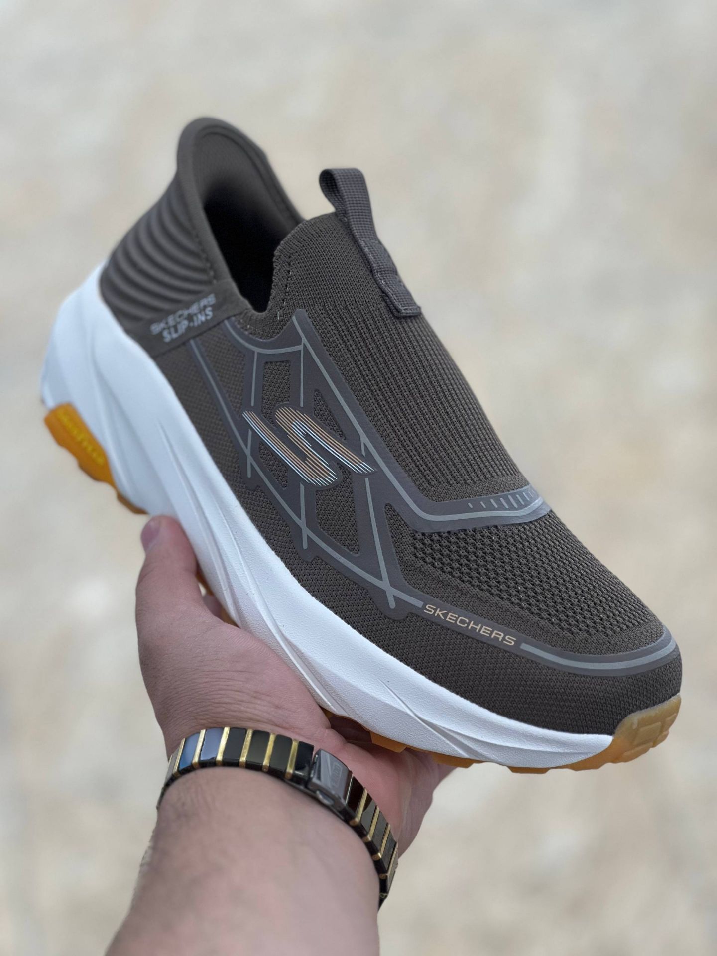 کتونی طبی مردانه اسکیچرز بدون بند/Skechers Slip Ins/سایز۴۰ الی ۴۵/ ساخت ویتنام/ضمانت کالا/فروش تک و عمده