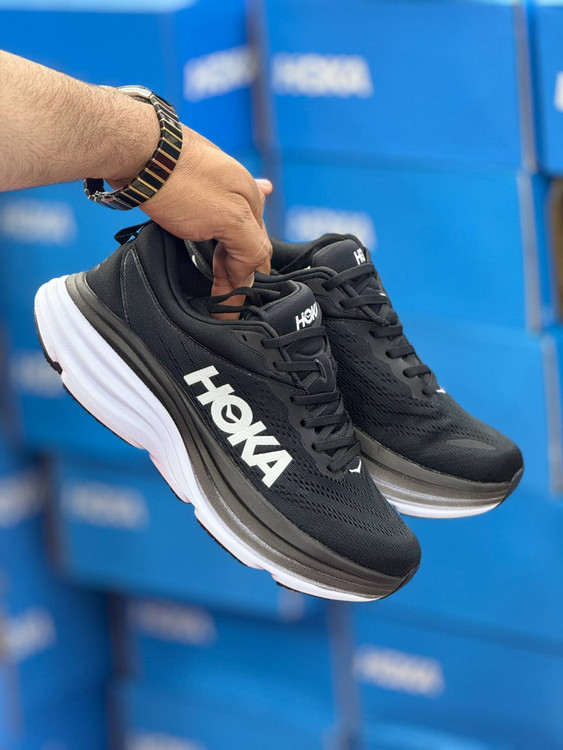 کتونی مسترکوالیتی هوکا باندی ۸/سایز 38 تا 45/Hoka Bondi 8/ضمانت کالا/فروش تک و عمده