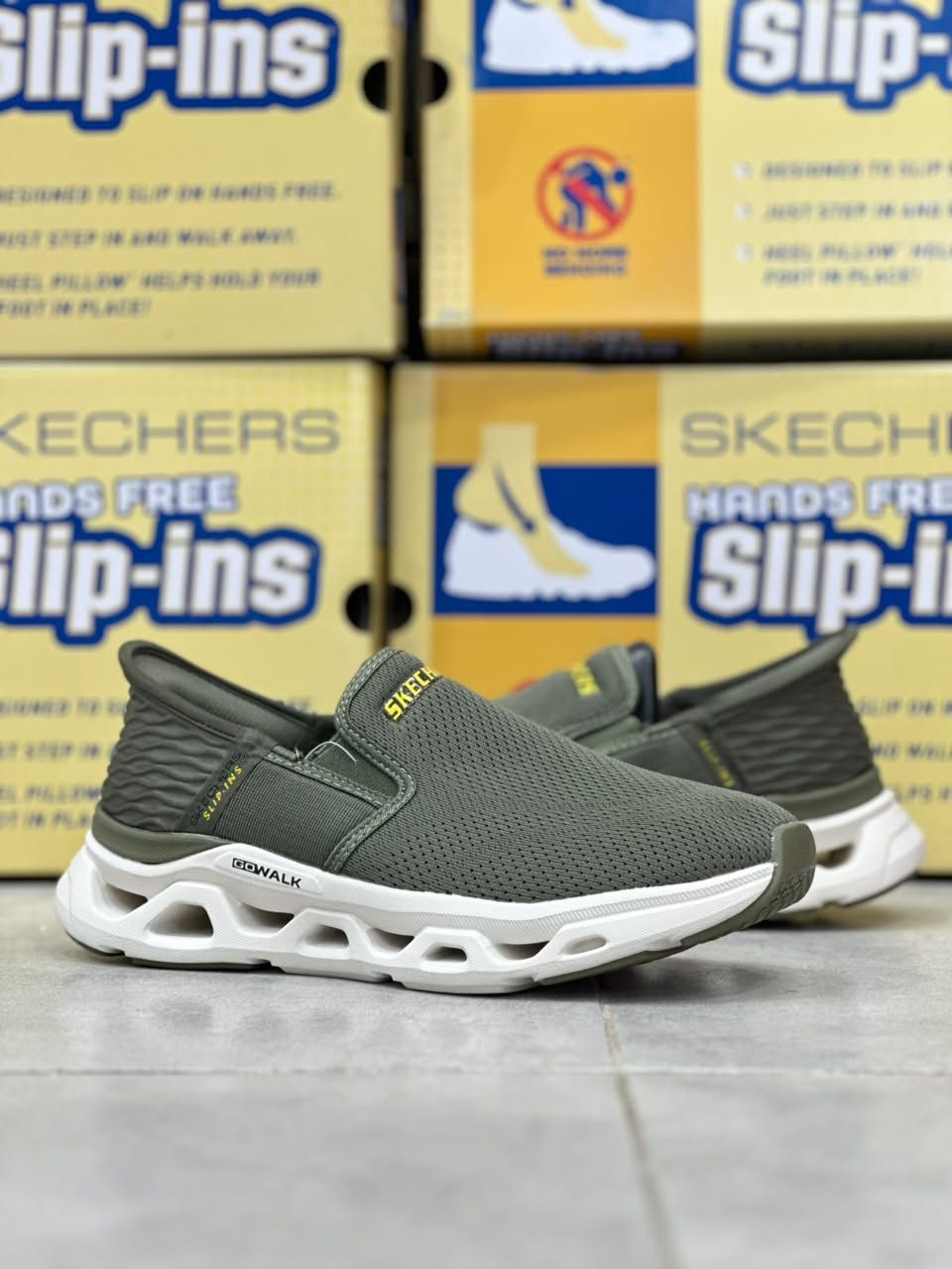 کتونی طبی مردانه اسکیچرز بدون بند/Skechers Slip Ins/سایز۴۰ الی ۴۵/ ساخت ویتنام/ضمانت کالا/فروش تک و عمده