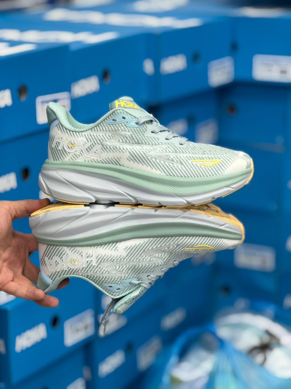 کتونی هوکا کلیفتون 9 مسترکوالیتی/Hoka Clifton 9/سایز 40 تا 45/ساخت ویتنام/ضمانت کالا/فروش تک و عمده
