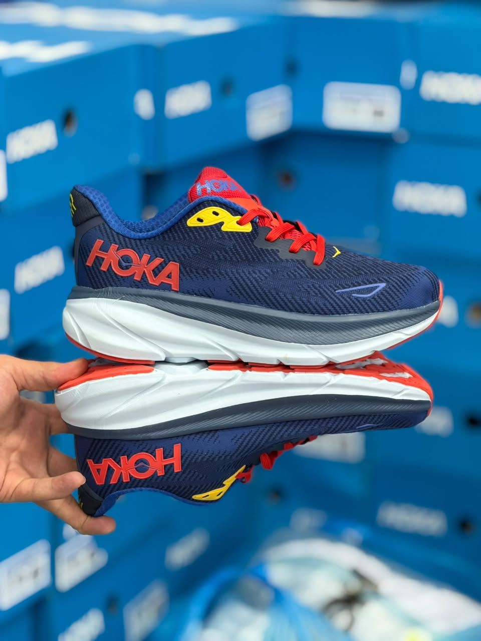کتونی هوکا کلیفتون 9 مسترکوالیتی/Hoka Clifton 9/سایز 40 تا 45/ساخت ویتنام/ضمانت کالا/فروش تک و عمده