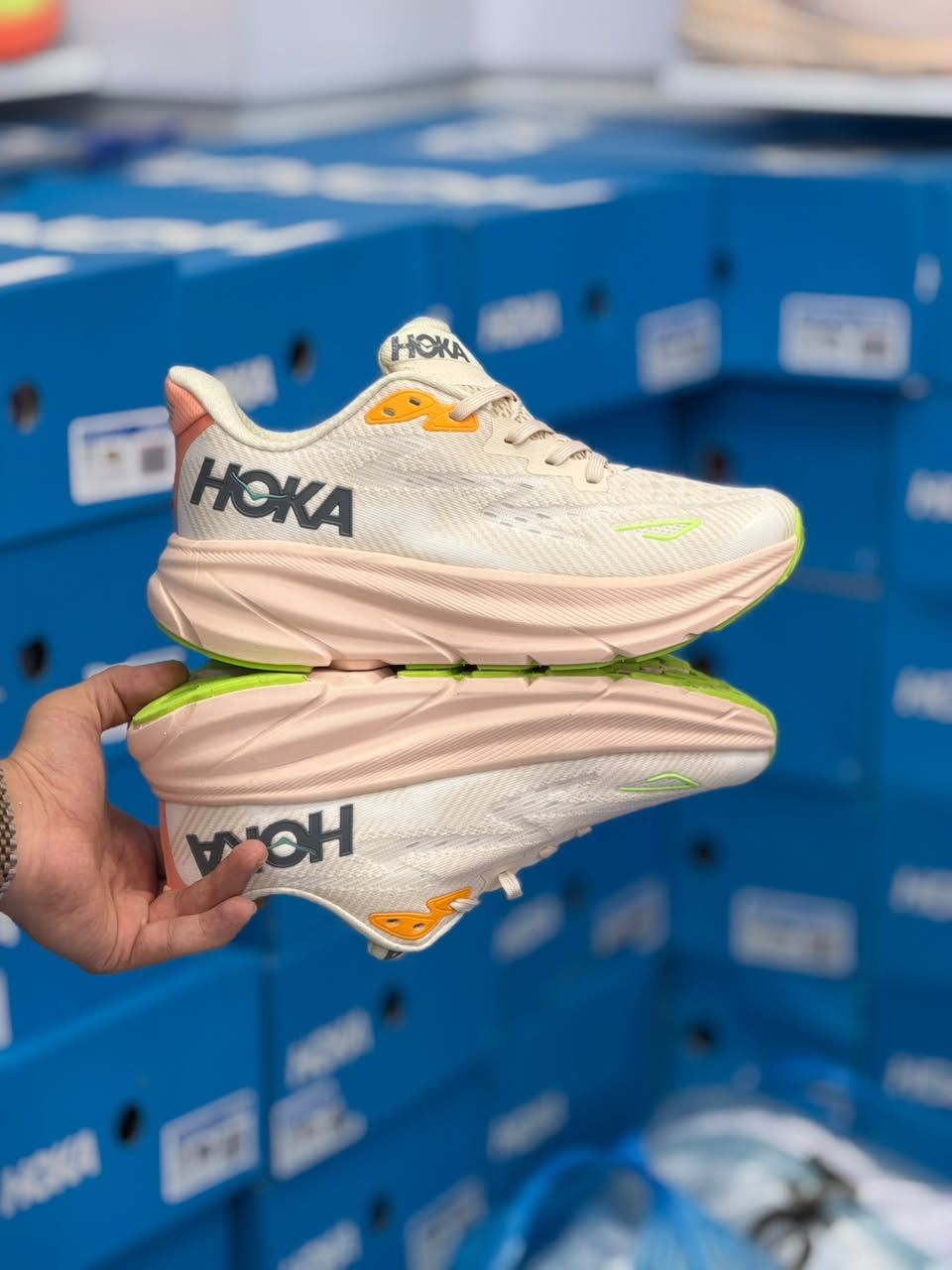 کتونی هوکا کلیفتون 9 مسترکوالیتی/Hoka Clifton 9/سایز 40 تا 45/ساخت ویتنام/ضمانت کالا/فروش تک و عمده