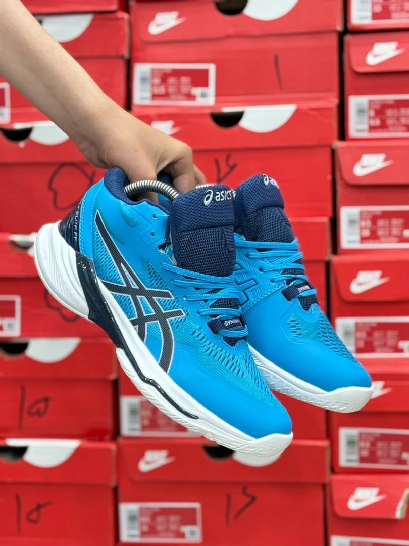 کتونی والیبال اسیکس اسکای الیت FF 2 مسترکوالیتی/سایز ۴۰ الی ۴۵/ساخت ویتنام/ASICS Sky Elite FF 2/ضمانت کالا/فروش تک و عمده