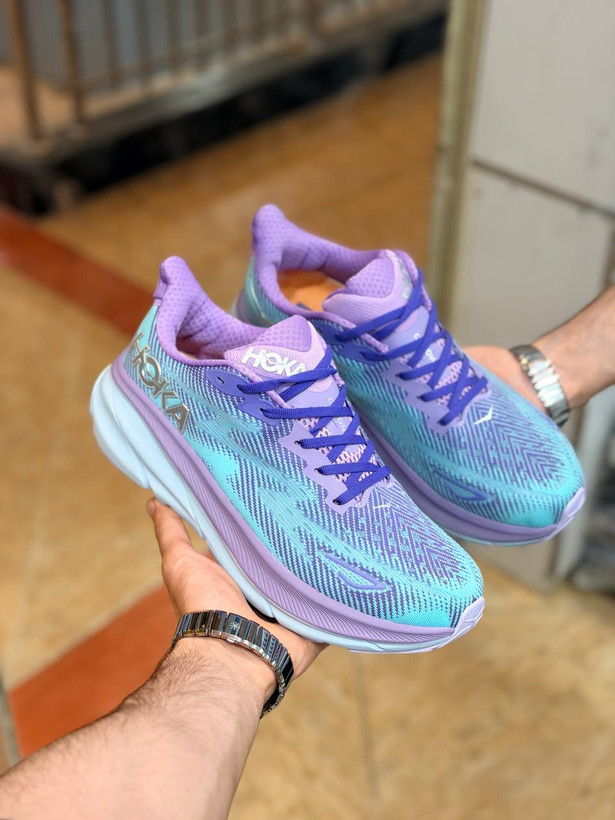 کتونی هوکا کلیفتون 9 مسترکوالیتی/Hoka Clifton 9/سایز 40 تا 45/ساخت ویتنام/ضمانت کالا/فروش تک و عمده