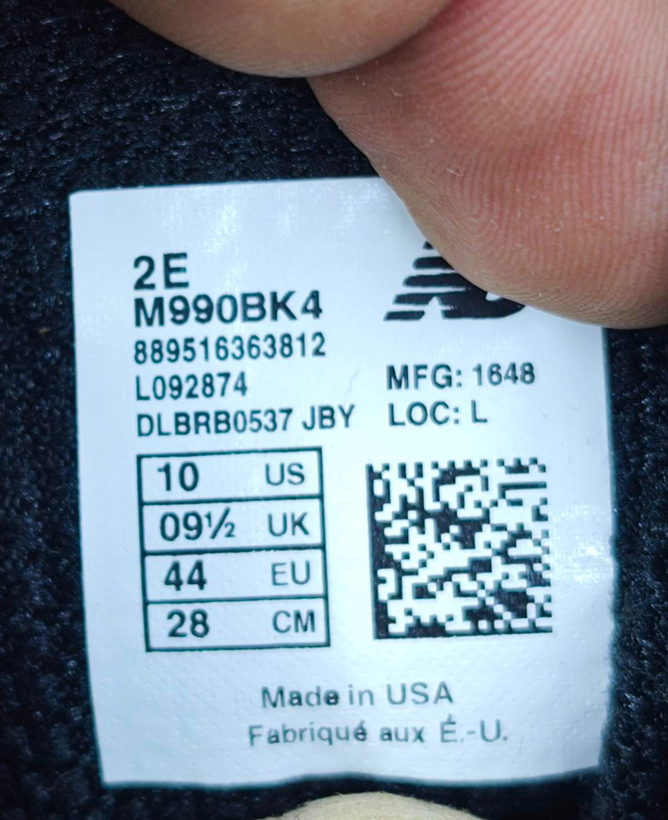کتونی مسترکوالیتی نیوبالانس 990/سایز 40 الی 45/ساخت ویتنام/New Balance 990/ضمانت اصالت کالا