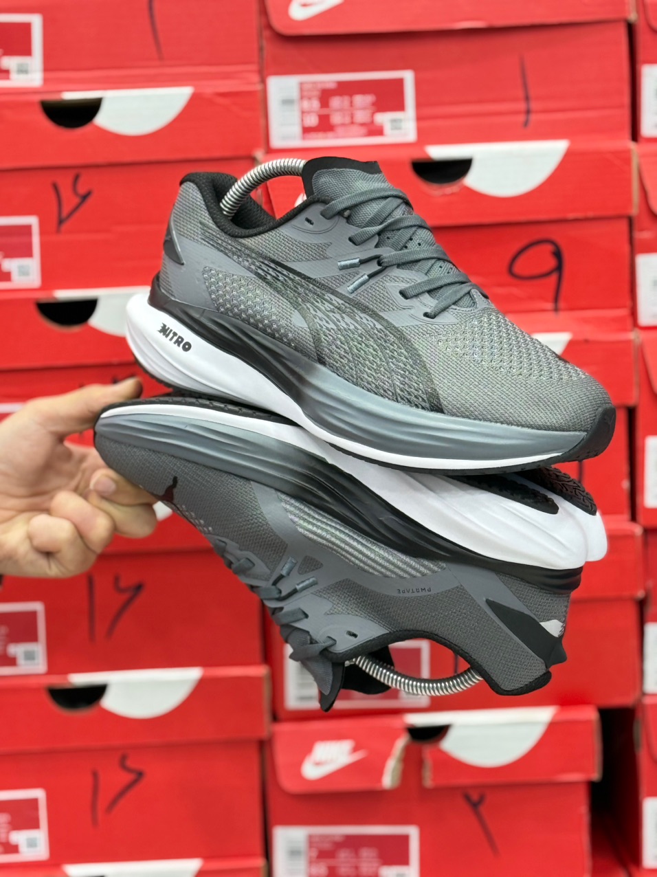 کتونی مسترکوالیتی پوما نیترو/ساخت ویتنام/سایز ۴۰ الی ۴۵/Puma ForeverRun NITRO/ضمانت کالا/فروش تک و عمده