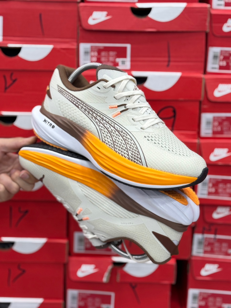 کتونی مسترکوالیتی پوما نیترو/ساخت ویتنام/سایز ۴۰ الی ۴۵/Puma ForeverRun NITRO/ضمانت کالا/فروش تک و عمده