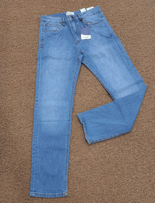 شلوار جین راسته مردانه پول اند بیر (Pull and Bear) رنگ زغالی سنگ‌شور وارداتی سایز 40 تا 50 قد 100، 105، 110